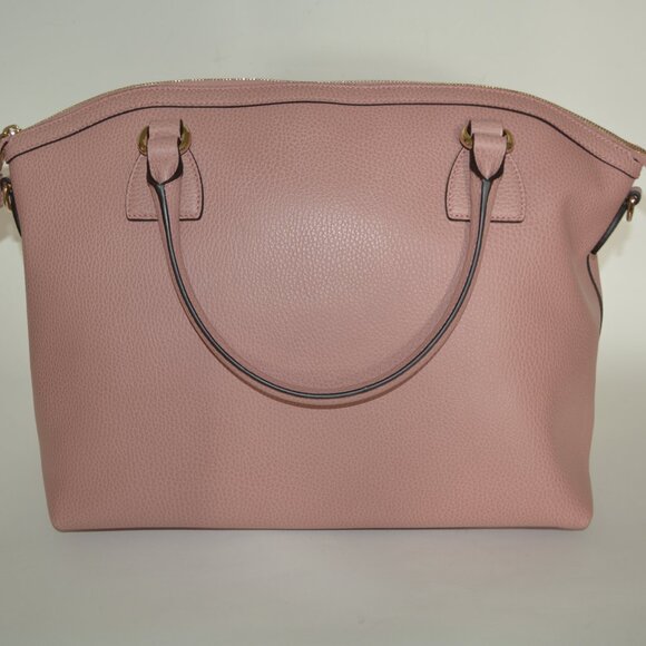 NWT GUCCI DOME LARGE PEBBLED LEATHER GG LOGO HARDWARE PURSE BAG - Picture 4 of 10